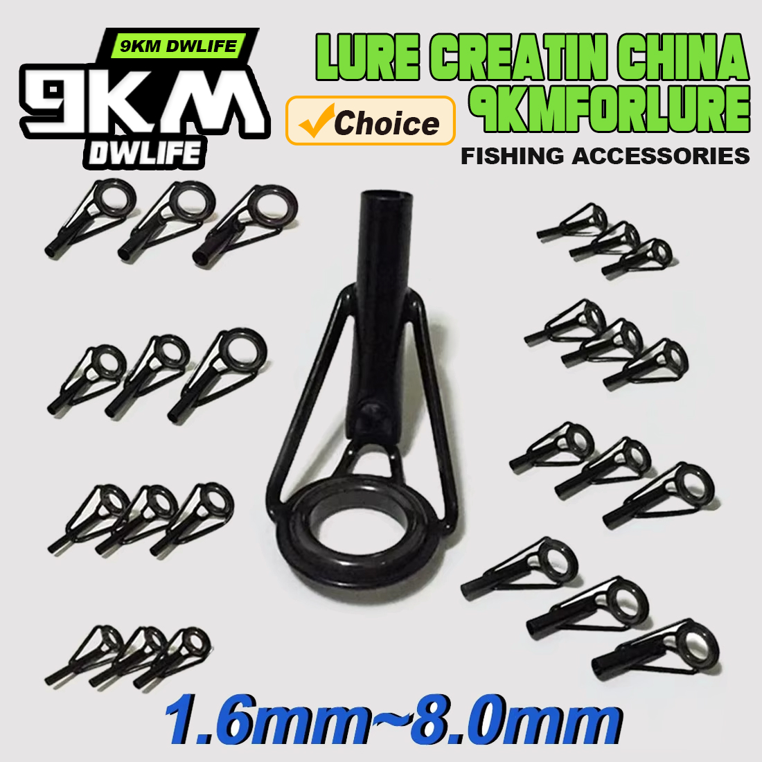 Fishing Rod Guide Replacement - 5 قطعة الصيد رود تلميح أدلة