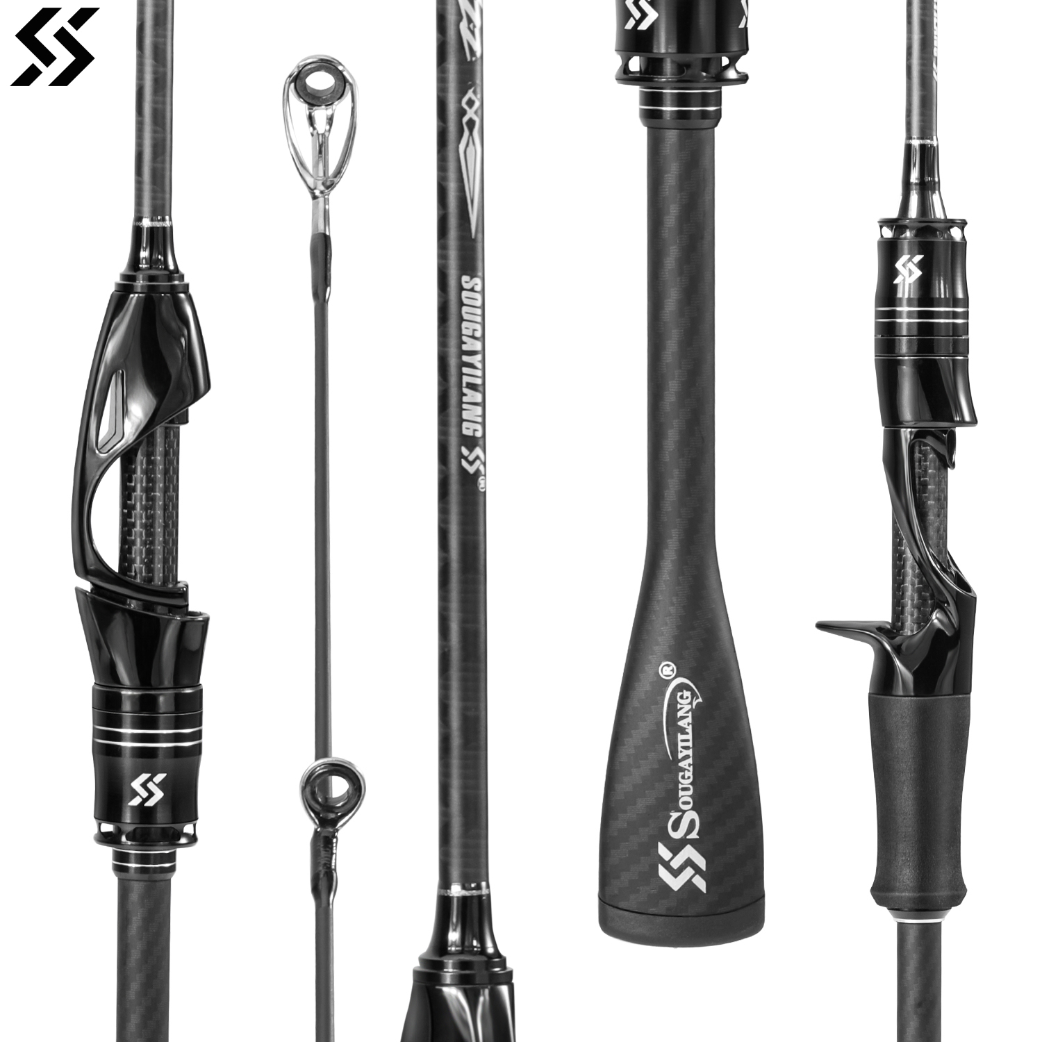 Sougayilang كامل الكربون الصيد - مراجعة Fishing Rod Guide Replacement وسعره