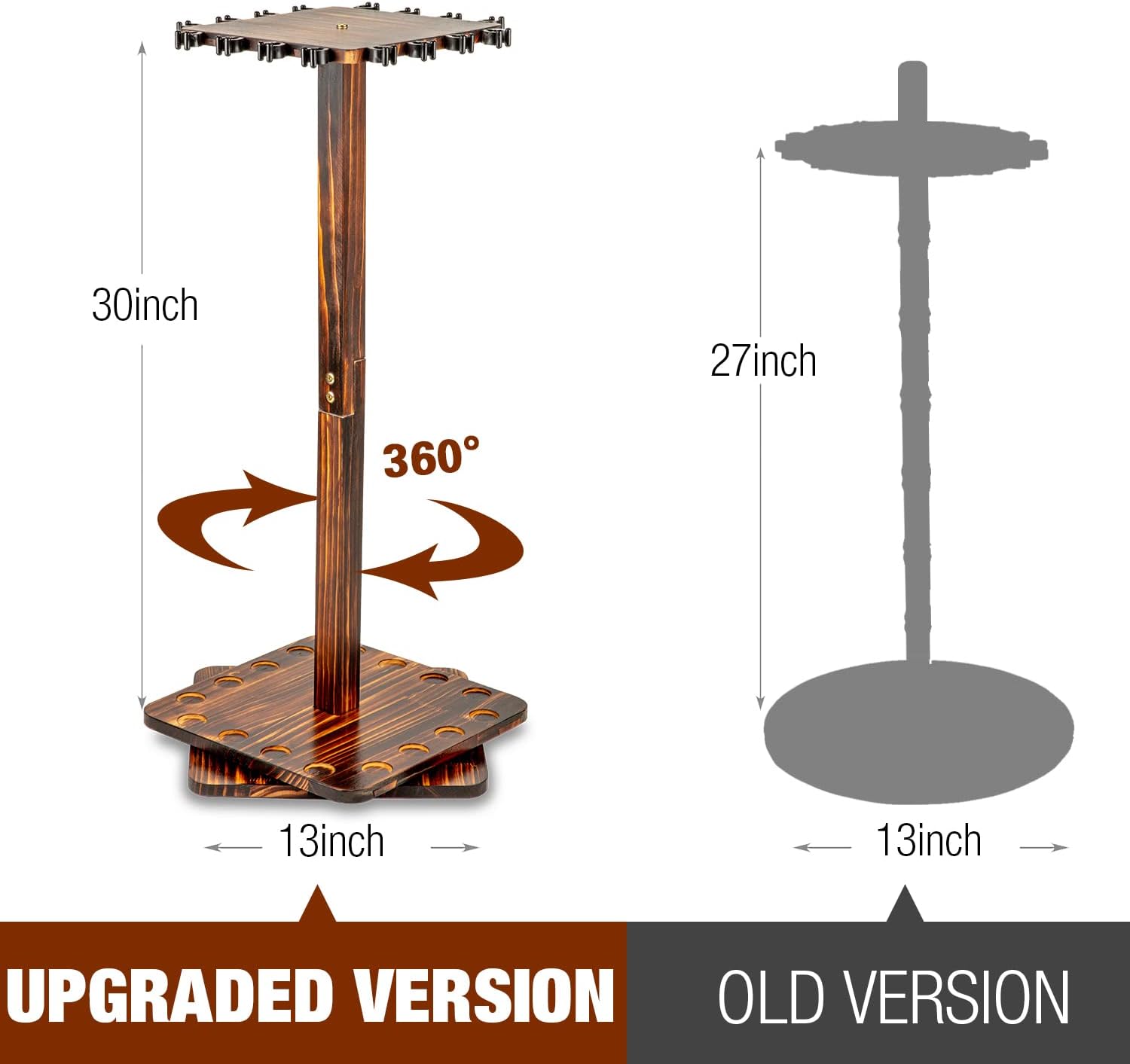 حامل قضيب صيد دوار بدرجة ، للم - مراجعة Fishing Rod Rack وسعره