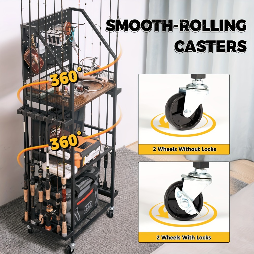حاملات قصبات الصيد للجراج، حام - مراجعة Fishing Rod Holder وسعره