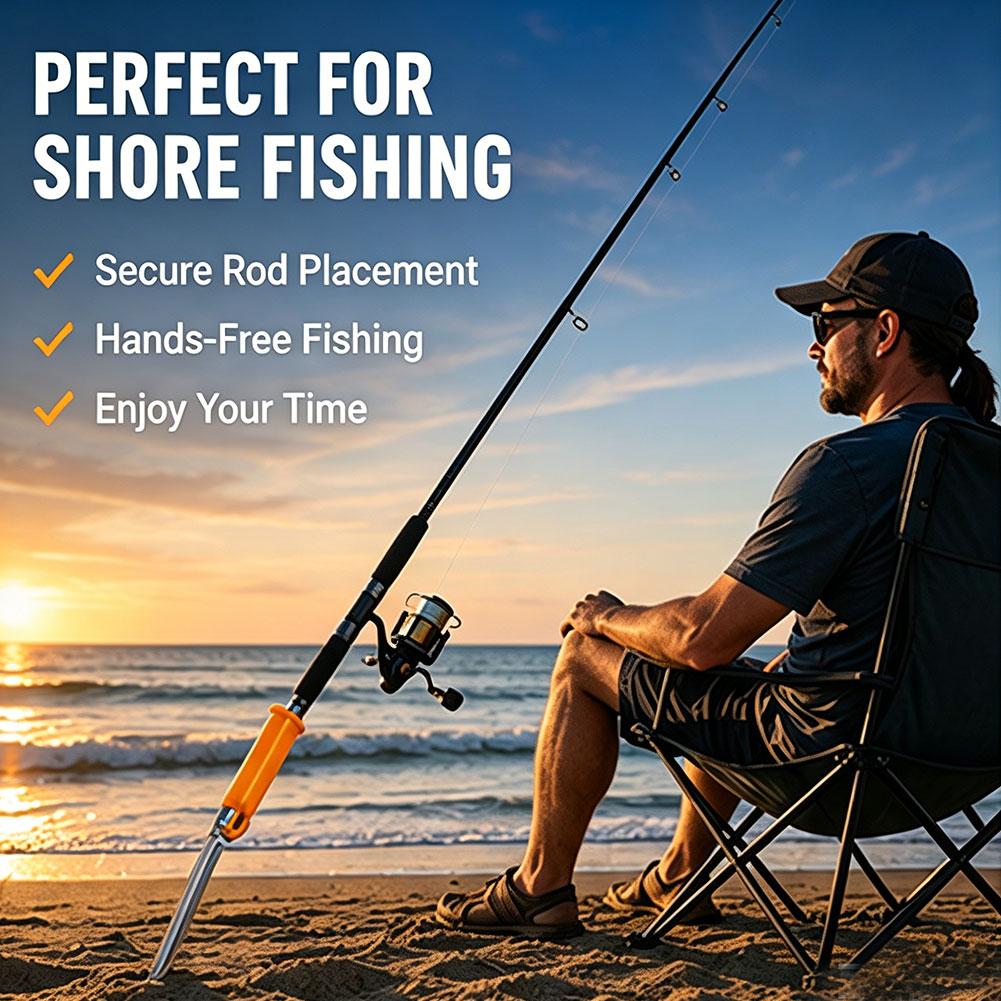 حامل صنارة صيد بحري محمول قابل - مراجعة Fishing Rod Holder وسعره